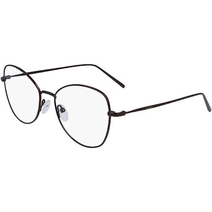 DKNY Women's Eyeglasses - Brown Cat Eye Full-Rim Metal Frame | DKNY DK1002 210 ,