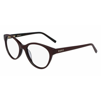 Dkny Women's Eyeglasses - Burgundy Plastic Cat Eye Frame Demo Lens | DKNY DK5007 605 ,