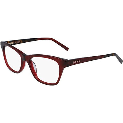 DKNY Women's Eyeglasses - Burgundy Rectangular Full-Rim Frame | DKNY DK5001 605 ,