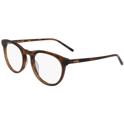 DKNY Women's Eyeglasses - Camel Tort Round Full-Rim Plastic Frame | DKNY DK5023 208 ,