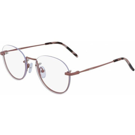 DKNY Women's Eyeglasses - Mauve Round Rimless Metal Frame | DKNY DK1000 608 ,