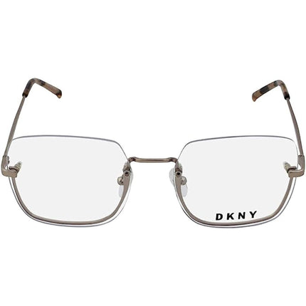 DKNY Women's Eyeglasses - Rose Gold Square Rimless Metal Frame | DKNY DK1001 770 ,