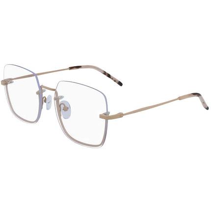DKNY Women's Eyeglasses - Taupe Square Rimless Metal Frame | DKNY DK1001 272 ,
