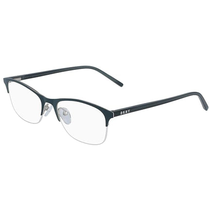 Dkny Women's Eyeglasses - Teal Metal Rectangular Frame Demo Lens | DKNY DK3000 319 ,