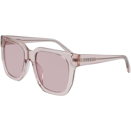 Dkny Women's Sunglasses - Crystal Blush Square Frame Pink Lens | DKNY DK513S 265 ,