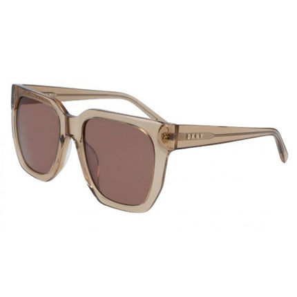 Dkny Women's Sunglasses - Crystal Camel Square Frame Brown Lens | DKNY DK513S 250 ,