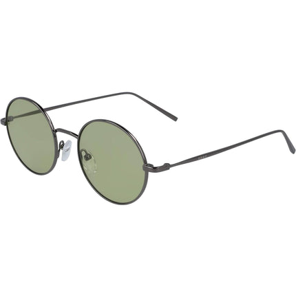 Dkny Women's Sunglasses - Gunmetal/Green Metal Full Rim Round Frame | DKNY DK105S 033 ,