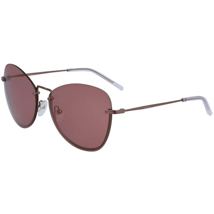 Dkny Women's Sunglasses - Mauve Metal Butterfly Frame Pink Lens | DKNY DK100S 608 ,