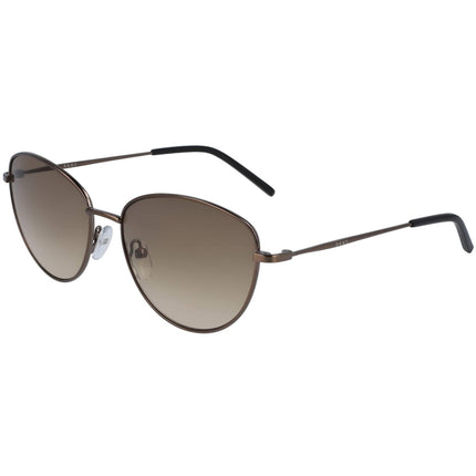 Dkny Women's Sunglasses - Metal Cat Eye Frame Brown Grad Lens | DKNY DK103S 210 ,