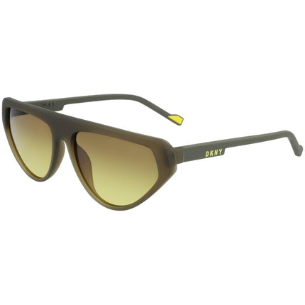 Dkny Women's Sunglasses - Olive Neon Yellow Plastic Cat Eye Frame | DKNY DK528S 315 ,