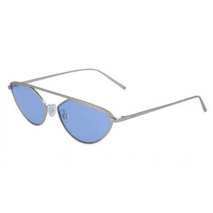Dkny Women's Sunglasses - Silver Metal Cat Eye Frame Blue Lens | DKNY DK109S 035 ,