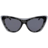 Dkny Women's Sunglasses - Silver Metal Cat Eye Frame Blue Lens | DKNY DK109S 035 ,
