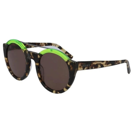 Dkny Women's Sunglasses - Tokyo Tort Plastic Round Frame Brown Lens | DKNY DK530S 281 ,
