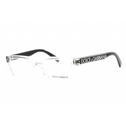 Dolce & Gabbana Men's Eyeglasses - Crystal Plastic Rectangular Frame | 0DG5102 3133 ,