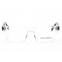 Dolce & Gabbana Men's Eyeglasses - Crystal Plastic Rectangular Frame | 0DG5102 3133 ,