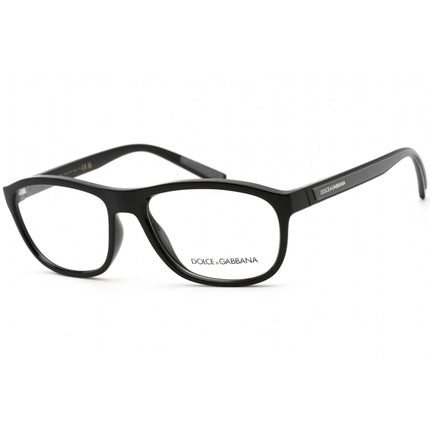 Dolce & Gabbana Men's Eyeglasses - Full Rim Black Oval Plastic Frame | 0DG5073 501 ,
