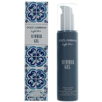 Dolce & Gabbana Men's Summer Gel After Sun - Light Blue Summertime Essence, 5 oz ,