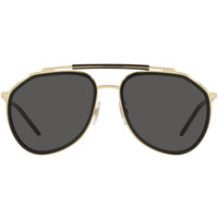 Dolce & Gabbana Men's Sunglasses - Aviator Frame Dark Grey Metal Lens | 0DG2277 02/87 ,