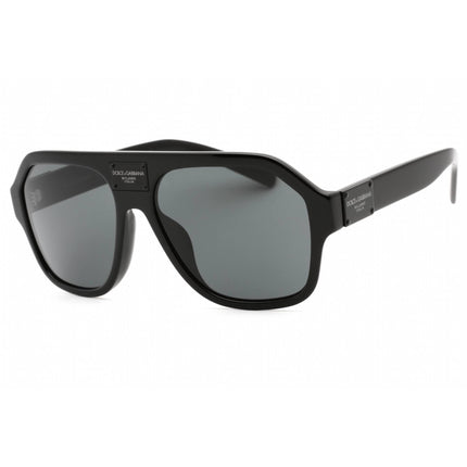 Dolce & Gabbana Men's Sunglasses - Black Square Frame Grey Lens | 0DG4433F 501/87 ,