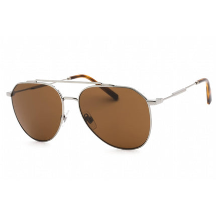 Dolce & Gabbana Men's Sunglasses - Gunmetal Aviator Frame Brown Lens | 0DG2296 04/73 ,