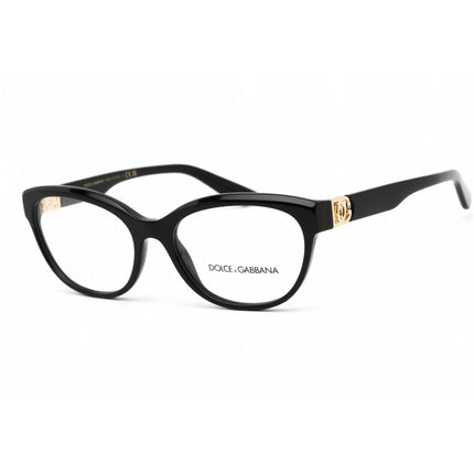 Dolce & Gabbana Women's Eyeglasses - Black Rectangular Clear Demo Lens | 0DG3342 501 ,