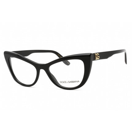 Dolce & Gabbana Women's Eyeglasses - Full Rim Black Cat Eye Shape Frame | 0DG3354 501 ,