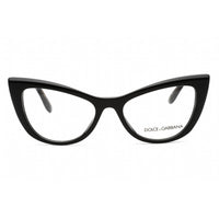 Dolce & Gabbana Women's Eyeglasses - Full Rim Black Cat Eye Shape Frame | 0DG3354 501 ,