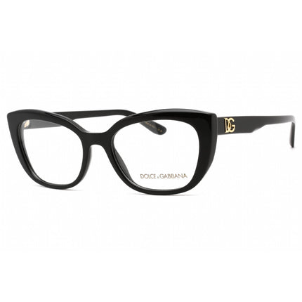 Dolce & Gabbana Women's Eyeglasses - Full Rim Black Cat Eye Shape Frame | 0DG3355 501 ,