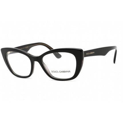 Dolce & Gabbana Women's Eyeglasses - Full Rim Black Cat Eye Shape Frame | 0DG3360 3246 ,