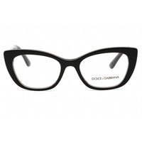 Dolce & Gabbana Women's Eyeglasses - Full Rim Black Cat Eye Shape Frame | 0DG3360 3246 ,