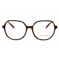 Dolce & Gabbana Women's Eyeglasses - Full Rim Havana Round Shape Frame | 0DG3364F 502 ,