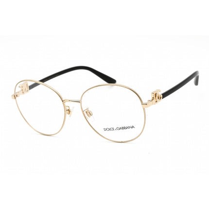 Dolce & Gabbana Women's Eyeglasses - Gold Round Shape Frame Clear Lens | 0DG1339 02 ,
