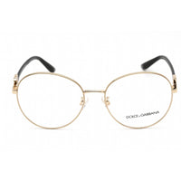 Dolce & Gabbana Women's Eyeglasses - Gold Round Shape Frame Clear Lens | 0DG1339 02 ,