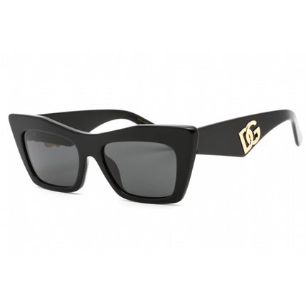 Dolce & Gabbana Women's Sunglasses - Full Rim Black Plastic Cat Eye | 0DG4435 501/87 ,