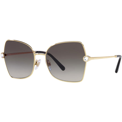 Dolce & Gabbana Women's Sunglasses - Gradient Grey Lens Gold Frame | 0DG2284B 02/8G ,