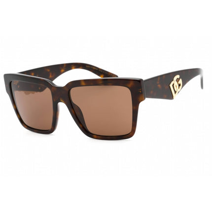 Dolce & Gabbana Women's Sunglasses - Havana Frame Dark Brown Lens | 0DG4436 502/73 ,