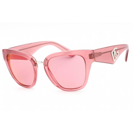 Dolce & Gabbana Women's Sunglasses - Pink Rectangular Plastic Frame | 0DG4437 3405A4 ,