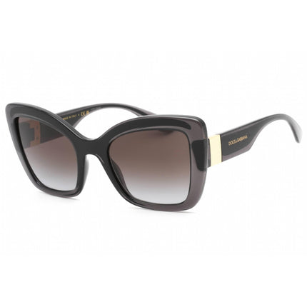 Dolce & Gabbana Women's Sunglasses - Transparent Grey/Black Cat Eye | 0DG6170 32578G ,