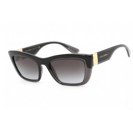 Dolce & Gabbana Women's Sunglasses - Transparent Grey/Black Cat Eye | 0DG6171 32578G ,
