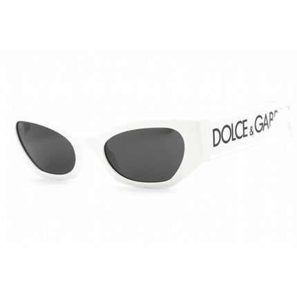 Dolce & Gabbana Women's Sunglasses - White Cat Eye Frame Grey Lens | 0DG6186 331287 ,