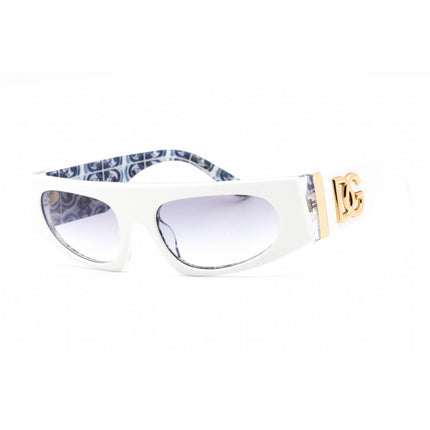 Dolce & Gabbana Women's Sunglasses - White Frame Blue Gradient Lens | 0DG4411 337119 ,