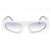Dolce & Gabbana Women's Sunglasses - White Frame Blue Gradient Lens | 0DG4411 337119 ,