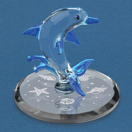 Dolphin Glass Figurine ,
