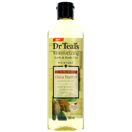 Dr. Teal's Unisex Moisturizing Bath and Body Oil - Ultra Rich Shea Butter, 8.8 oz ,