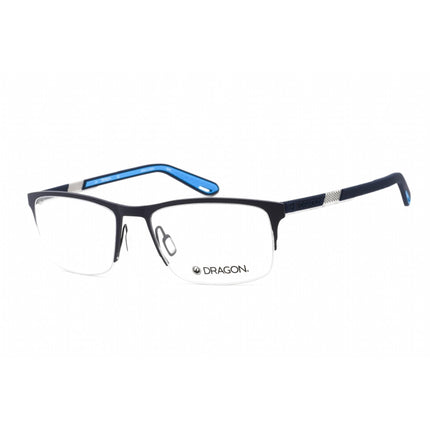 Dragon Men's Eyeglasses - Clear Lens Matte Navy Metal Rectangular Frame | DR5008 413 ,