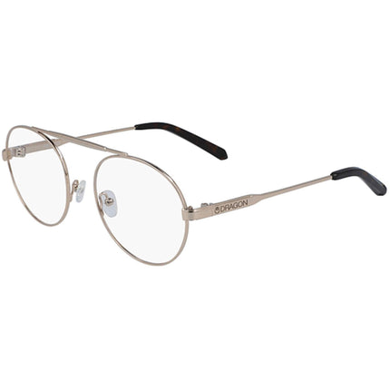 Dragon Men's Eyeglasses - Golden/Tortoise Metal Round Frame | DRAGON DR191 SHAY 710 ,