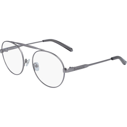 Dragon Men's Eyeglasses - Grey Metal Round Frame Demo Lens | DRAGON DR191 SHAY 70 ,