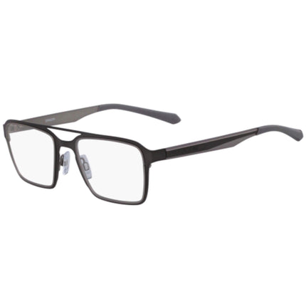 Dragon Men's Eyeglasses - Grey Metal Square Frame Demo Lens | DRAGON DR175 KAZ 70 ,