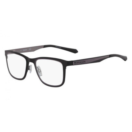 Dragon Men's Eyeglasses - Matt Black Square Frame Demo Lens | DRAGON DR176 WOLFE 2 ,
