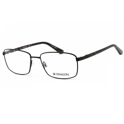 Dragon Men's Eyeglasses - Matte Black Rectangular Metal Full Rim Frame | DR2023 002 ,